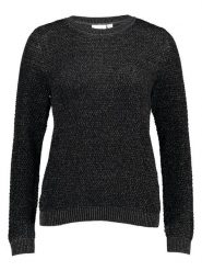 Vila Sweter "Dalo" w kolorze czarnym rozmiar: S. Czarne swetry klasyczne damskie Vila, s, bez kołnierzyka. Za 82.83 zł.