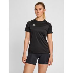 Koszulka damska Hummel Core Poly. Czarne t-shirty damskie HUMMEL, xl, bez wzorów, z poliamidu, bez kołnierzyka. Za 134.00 zł.
