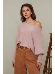 Joséfine Sweter "Hajos" w kolorze jasnoróżowym rozmiar: M. Różowe swetry klasyczne damskie Joséfine, m, z kaszmiru, bez kołnierzyka. Za 123.53 zł.