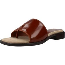 Sandały UNISA SANDALIA ABIERTA Brązowy. Brązowe sandały damskie Unisa, bez wzorów, ze skóry, bez obcasa. Za 408.99 zł.