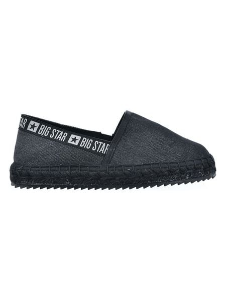 BIG STAR Espadryle w kolorze czarnym rozmiar: 39. Czarne espadryle damskie Big Star, bez wzorów, bez obcasa. Za 65.38 zł.
