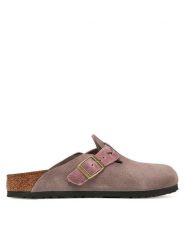 Birkenstock Klapki Boston Braided 1029122 Różowy. Czerwone klapki damskie Birkenstock, bez wzorów, ze skóry, bez obcasa. Za 719.99 zł.