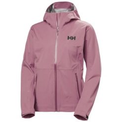 Damska kurtka turystyczna Helly Hansen Momentum 3L. Fioletowe kurtki damskie Helly Hansen, l, bez wzorów, bez kaptura. Za 1,099.00 zł.