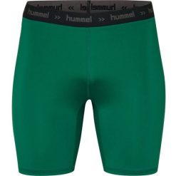 Spodenki termoaktywne piłkarskie dla dorosłych Hummel First Performance Tight. Zielone szorty damskie HUMMEL, bez wzorów, sportowe. Za 55.00 zł.