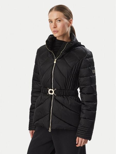 EA7 Emporio Armani Kurtka zimowa 7W001499 AF25639 UC001 Czarny Regular Fit. Czarne kurtki damskie EA7 Emporio Armani, na zimę, xs, bez wzorów, z syntetyku, bez kaptura. Za 1,389.00 zł.