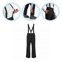 Spodnie narciarskie męskie KADVA Edge X Pants. Czarne spodnie materiałowe męskie KADVA, bez wzorów, sportowe. Za 199.99 zł.