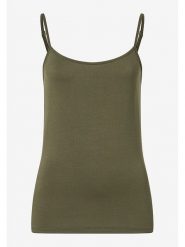 More & More Top w kolorze khaki rozmiar: 44. Brązowe topy damskie MORE & MORE, bez wzorów, bez kołnierzyka. Za 46.95 zł.