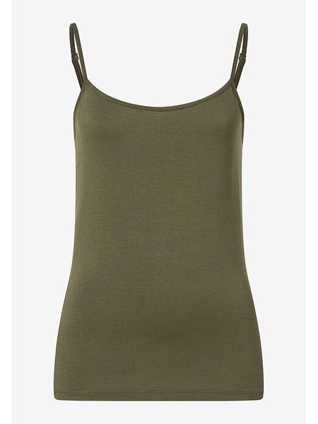 More & More Top w kolorze khaki rozmiar: 44. Brązowe topy damskie MORE & MORE, bez wzorów, bez kołnierzyka. Za 46.95 zł.