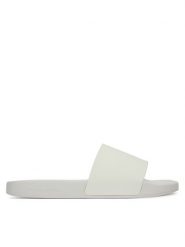 Calvin Klein Jeans Klapki Slide Monogram Tpu YW0YW01715 Biały. Białe klapki damskie Calvin Klein Jeans, bez wzorów, z jeansu, bez obcasa. Za 129.99 zł.