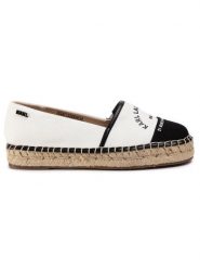 KARL LAGERFELD Espadryle KL80108 Biały. Białe espadryle damskie Karl Lagerfeld, bez wzorów, z materiału, bez obcasa. Za 339.99 zł.