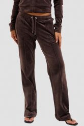 JUICY COUTURE Czekoladowe spodnie dresowe damskie z cyrkoniami Tina, Rozmiar XS. Brązowe spodnie dresowe damskie Juicy Couture, s, bez wzorów, z dresówki. W wyprzedaży za 238.99 zł.