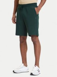 Tommy Hilfiger Szorty sportowe Essential Terry MW0MW37240 Zielony Regular Fit. Zielone szorty męskie Tommy Hilfiger, m, z bawełny. Za 329.99 zł.