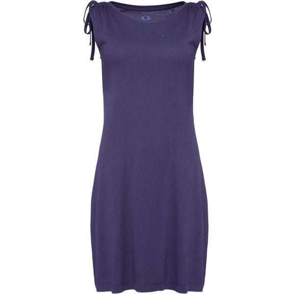 Sukienka LOAP Asanura bez rękawów niebieska XS. Niebieskie sukienki damskie LOLË, xs, bez wzorów, z bawełny, klasyczne, bez kołnierzyka, bez ramiączek, sportowe. Za 153.99 zł.