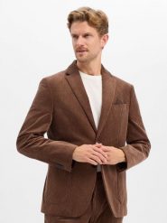 Finshley & Harding marynarka z zestawu modułowego Mężczyźni Modern Fit Sztruks brązowy, 50. Brązowe marynarki męskie Finshley & Harding, bez wzorów, ze sztruksu. Za 799.95 zł.