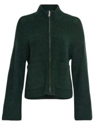 MOSS COPENHAGEN Kardigan "Lediona" w kolorze ciemnozielonym rozmiar: L/XL. Zielone kardigany damskie MOSS COPENHAGEN, l, bez wzorów, z poliamidu. Za 180.06 zł.