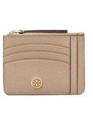 Tory Burch Skórzany portfel w kolorze beżowym - 11,5 x 8,5 cm rozmiar: onesize. Brązowe portfele damskie Tory Burch, bez wzorów, z materiału. Za 549.06 zł.