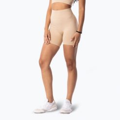 Spodenki treningowe damskie Carpatree Simply Seamless. Brązowe spodenki sportowe damskie Carpatree, bez wzorów, z elastanu. Za 149.99 zł.