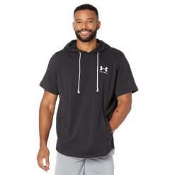 Koszulka sportowa męska Under Armour Rival Terry Lc Ss Hd. Białe t-shirty sportowe męskie Under Armour, m, z bawełny, bez ramiączek, na fitness i siłownię. Za 261.00 zł.