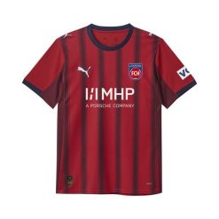 Damska koszulka domowa FC Heidenheim 25/26 PUMA. Czerwone bluzki damskie Puma, l, bez wzorów, sportowe, bez kołnierzyka, bez ramiączek. W wyprzedaży za 249.00 zł.