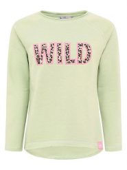 Zwillingsherz Koszulka "Wild" w kolorze zielonym rozmiar: L. Zielone bluzki damskie Zwillingsherz, l, bez wzorów, bez kołnierzyka. Za 139.54 zł.