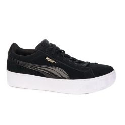 PUMA Vikke ZLN 0351 - Czarne sportowe buty z zamszu. Białe buty sportowe na co dzień damskie Puma, bez wzorów, z zamszu, do biegania. Za 310.99 zł.