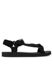 Jack Wolfskin Sandały Taiga A65623 Czarny. Czarne obuwie trekkingowe damskie Jack Wolfskin, bez wzorów, z materiału, bez obcasa. Za 329.99 zł.