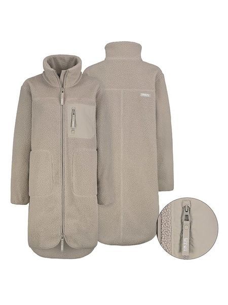 Sublevel Płaszcz w kolorze jasnoszarym rozmiar: XS. Szare płaszcze damskie Sublevel, xs, bez wzorów, z polaru. Za 139.20 zł.