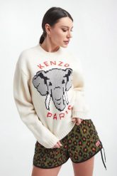 Sweter damski KENZO. Swetry klasyczne damskie Kenzo, xs, bez kołnierzyka. W wyprzedaży za 1,714.30 zł.