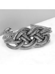 LA CHIQUITA Bransoletka z elementem ozdobnym rozmiar: onesize. Szare bransoletki damskie LA CHIQUITA, z mosiądzu. Za 100.45 zł.