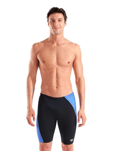 Arena Kąpielówki w kolorze czarno-niebieskim rozmiar: 4. Czarne kąpielówki męskie Arena, bez wzorów, z materiału. Za 87.61 zł.