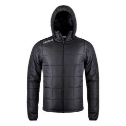 Kurtka Kappa Waples. Czarne kurtki męskie Kappa, m, bez wzorów, z puchu, sportowe, bez kaptura. W wyprzedaży za 295.10 zł.