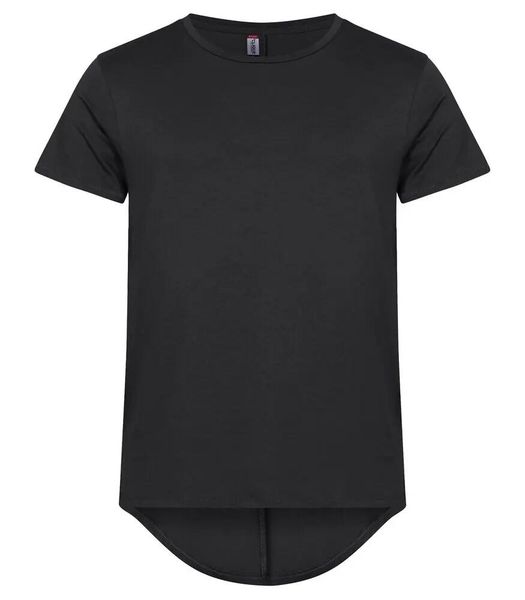 Clique T-shirt męski Brooklyn z bawełny – luźny krój, wydłużony tył. Czarne t-shirty męskie CLIQUE, m, bez wzorów, z bawełny, bez kołnierzyka. Za 108.05 zł.