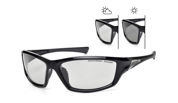 Okulary polaryzacyjne fotochrom Arctica Impetus S-177FP. Czarne okulary przeciwsłoneczne męskie ARCTICA, z gumy. Za 276.00 zł.