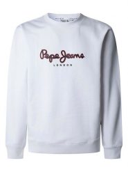 Pepe Jeans Bluza "Duke" w kolorze białym rozmiar: L. Białe bluzy bez kaptura męskie Pepe Jeans, l, z bawełny. Za 149.31 zł.