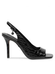Nine West Sandały FF-1065 Czarny. Czarne sandały damskie Nine West, bez wzorów, z syntetyku, bez obcasa, na szpilce. Za 239.99 zł.