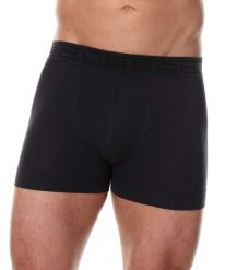 Bokserki bawełniane classic męskie Brubeck Comfort Cotton. Czarne bokserki męskie Brubeck, bez wzorów, z bawełny. Za 41.99 zł.