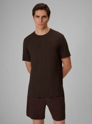 4F Koszulka treningowa szybkoschnąca męska 4F x Robert Lewandowski - brązowa XXL. Brązowe t-shirty sportowe męskie 4f, l, z materiału, bez ramiączek, na fitness i siłownię. Za 129.99 zł.