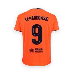 Koszulka wyjazdowa FC Barcelona 25-26 Premium replika - Lewandowski 9. Brązowe t-shirty sportowe męskie FC Barcelona, bez ramiączek, do piłki nożnej. W wyprzedaży za 274.17 zł.