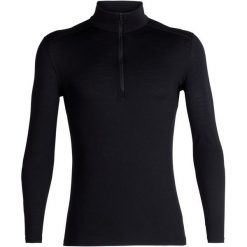 Icebreaker koszulka męska Mens 200 Oasis LS Half Zip Black XL. Czarne bielizna termoaktywna męska Icebreaker, m, z wełny, bez ramiączek, outdoorowe. W wyprzedaży za 250.00 zł.