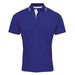 Męska Koszulka Polo Coolchecker Contrast. Białe koszulki polo męskie PREMIER, m, bez wzorów, bez ramiączek. Za 85.99 zł.
