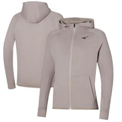 Bluza z kapturem Mizuno Athletic RB. Czarne bluzy sportowe męskie Mizuno, bez wzorów, z materiału, sportowe, bez kołnierzyka, bez ramiączek. Za 260.00 zł.