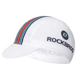 Czapka rowerowa Rockbros MZ10022 z daszkiem - biała. Białe czapki męskie ROCKBROS, bez wzorów, z materiału. Za 74.00 zł.