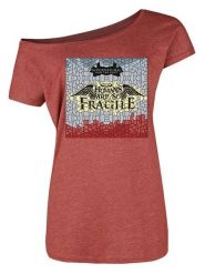 Nastrovje Potsdam Koszulka "Supernatural Fragile" w kolorze czerwonym rozmiar: L. Czerwone bluzki damskie Nastrovje Potsdam, l, bez wzorów, bez kołnierzyka, bez ramiączek. Za 47.82 zł.