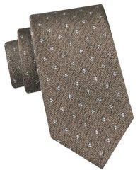 Klasyczny Krawat Męski - Chattier - Jasny Brąz, Drobny Wzór. Krawaty i muchy męskie Chattier, bez wzorów, z tkaniny, eleganckie. Za 49.00 zł.