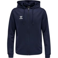 Bluza sportowa męska Hummel Zip. Niebieskie bluzy bez kaptura męskie HUMMEL, l. Za 171.15 zł.