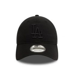 Wyblakła czapka z daszkiem New Era Los Angeles Dodgers 9TWENTY. Czarne czapki męskie New Era, bez wzorów, z materiału, sportowe. Za 167.50 zł.