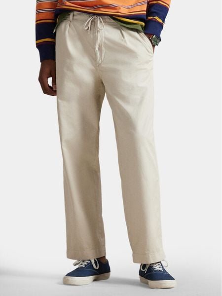 Polo Ralph Lauren Spodnie materiałowe 710P03052505 Beżowy Regular Fit. Brązowe spodnie materiałowe męskie Polo Ralph Lauren, bez wzorów, z bawełny. Za 819.99 zł.