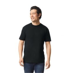 Koszulka Unisex Dla Dorosłych Softstyle CVC. Czarne bluzki damskie Gildan, xl, bez wzorów, sportowe, bez kołnierzyka, bez ramiączek. Za 40.99 zł.