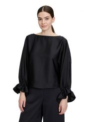 Vera Mont Bluzka w kolorze czarnym rozmiar: 42. Czarne bluzki damskie Vera Mont, bez wzorów, bez kołnierzyka, bez ramiączek. Za 208.99 zł.