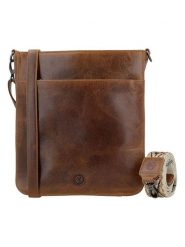 HIDE & STITCHES Skórzana torebka w kolorze brązowym - 25 x 28 x 9 cm rozmiar: onesize. Brązowe torebki klasyczne damskie HIDE & STITCHES, bez wzorów, z materiału, bez dodatków. Za 217.99 zł.